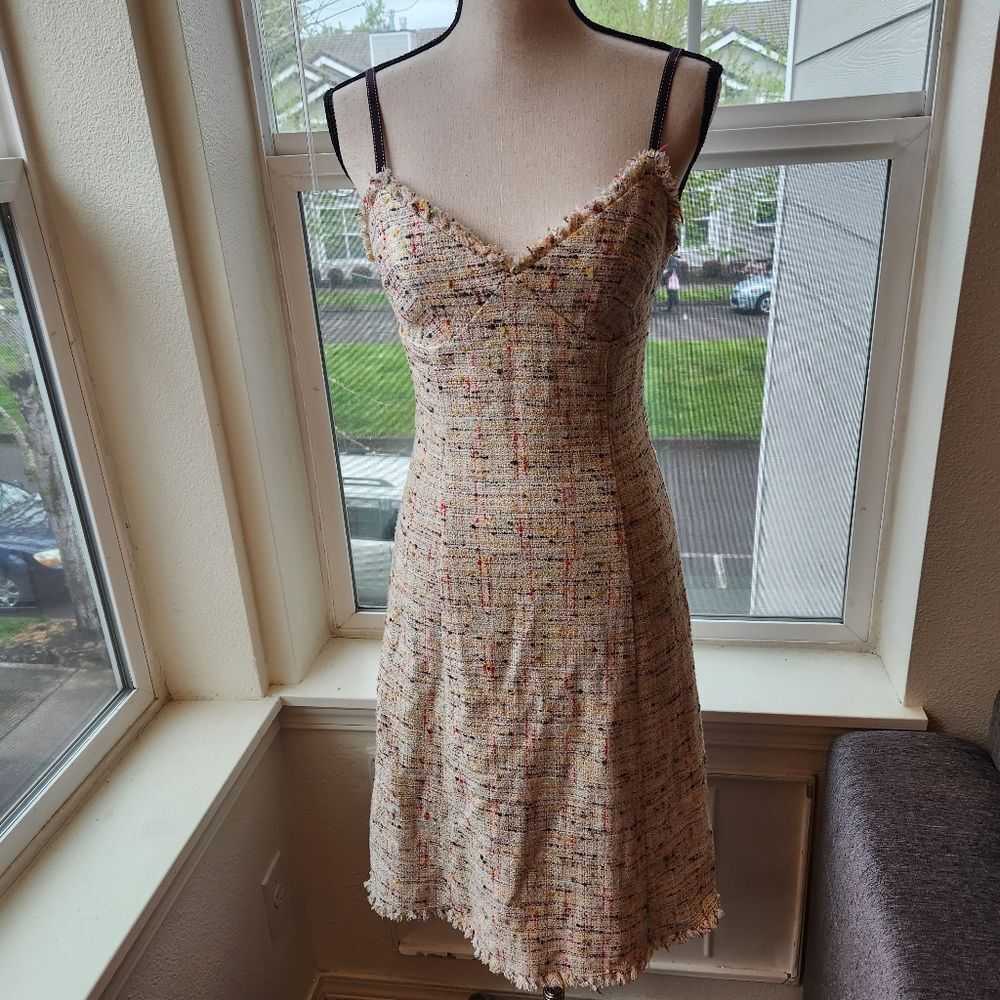 Trina Turk Y2k Tweed/Silk Dress | 4